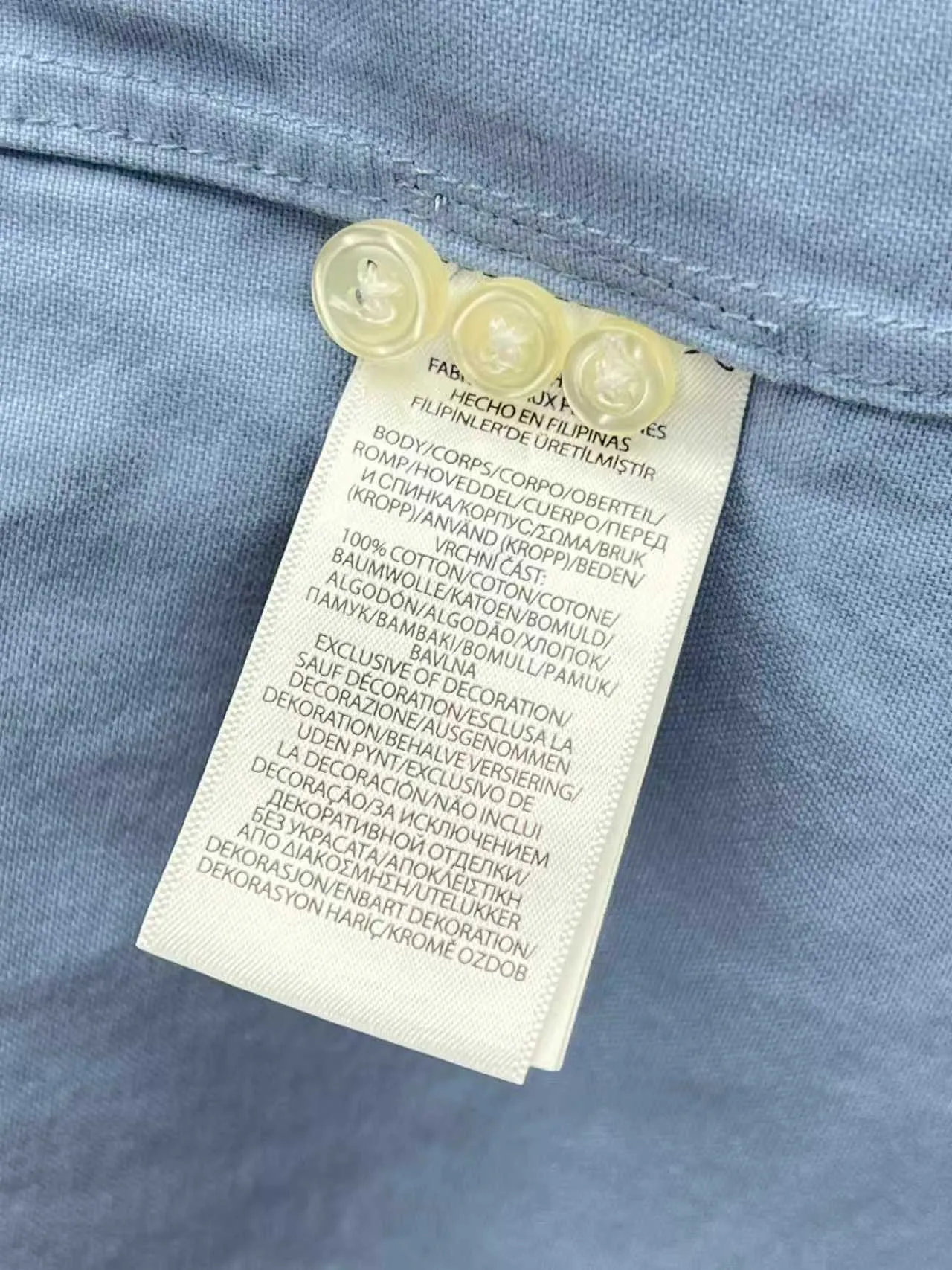P360 Polo 25ss new solid color logo embroidered buttoned long-sleeved shirt men's high version code number: XS.S.M.L.XL.